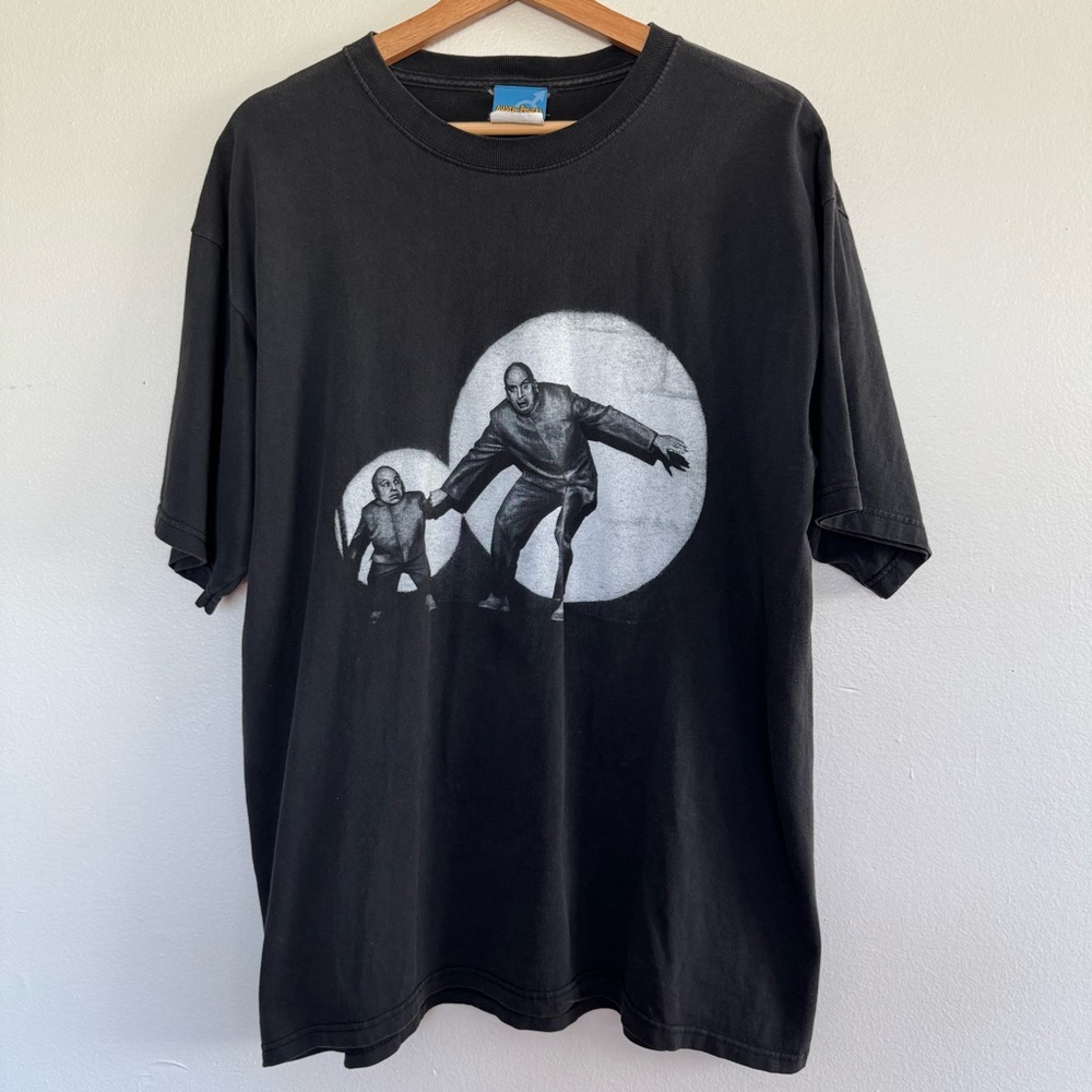 Vintage Dr. Evil Mini Me T-Shirt Mens XL Austin Powers Movie Spotlight Tee Y2K